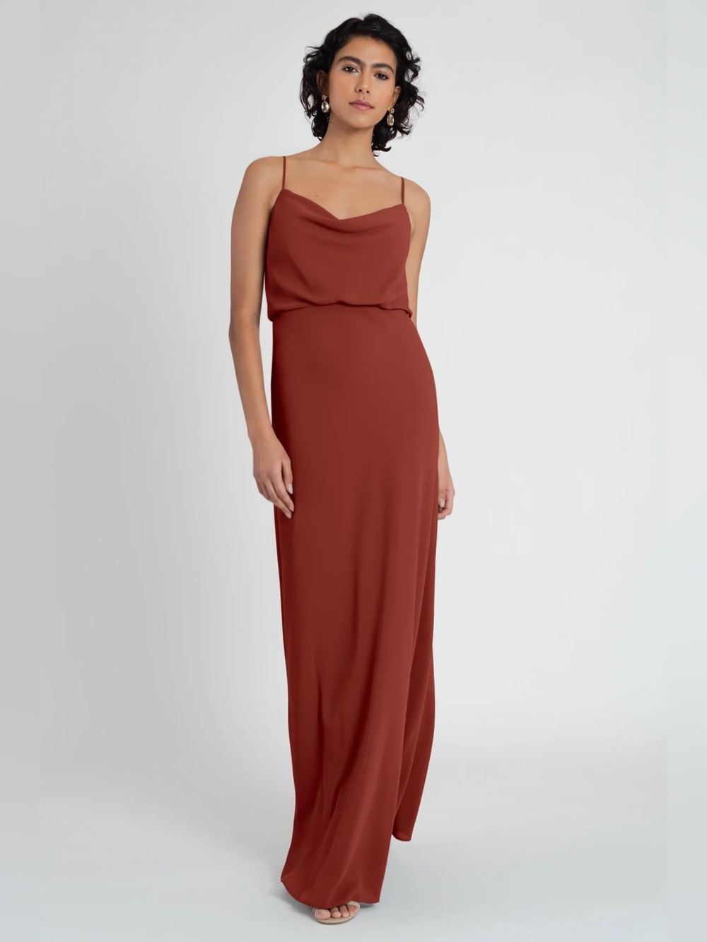 NWT JENNY YOO COWL NECK DRESS (BIANCA)